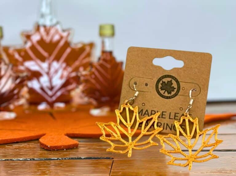 3D Leaf Earrings - Hillegas Sugar Camp