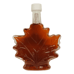 hillegas sugar camp glass maple leaf syrup