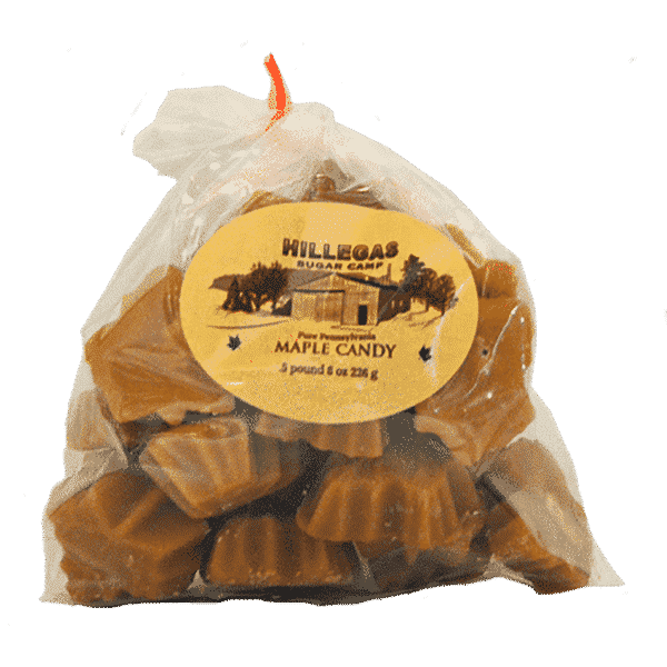 hillegas sugar camp maple candy half pound