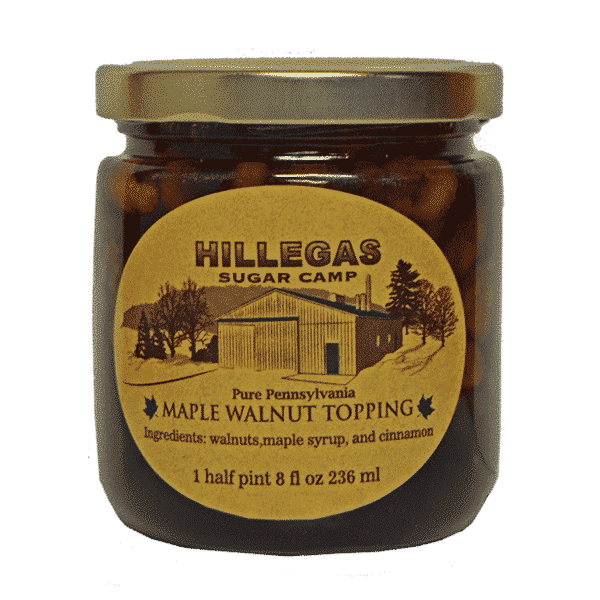 hillegas sugar camp maple walnut topping halfpint